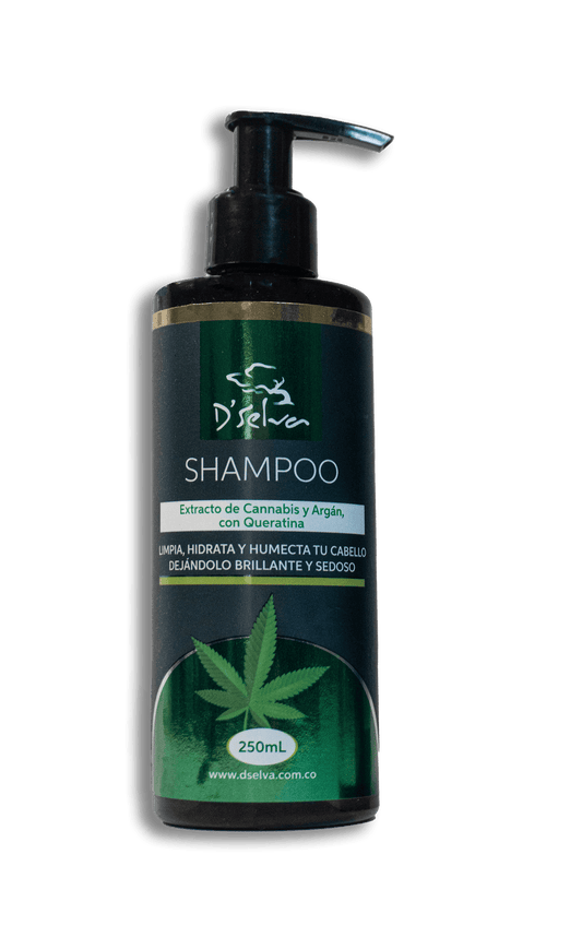 Shampoo con extracto de CBD D'Selva de 250 ml  (costo de envío incluido)
